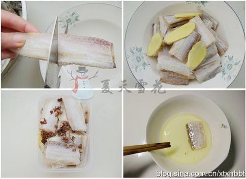 香炸带鱼的做法