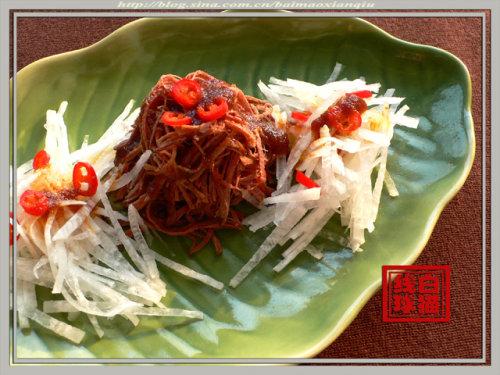 沙茶萝卜牛肉丝的做法