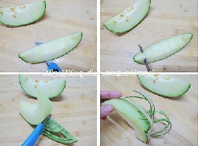 果盘:哈密瓜的3种切法的做法