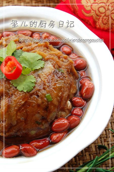 花生拌鱼冻的做法