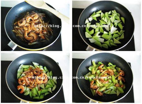 酱爆西芹虾仁的做法