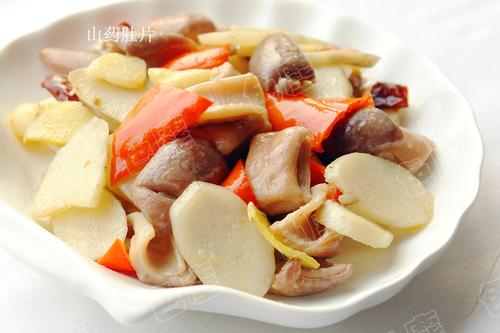 山药炒猪肚的做法