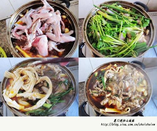 火锅牛蛙的做法