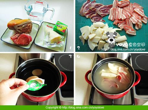 美味腌笃鲜火锅的做法