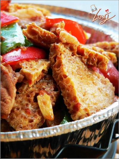 干锅脆皮豆腐的做法