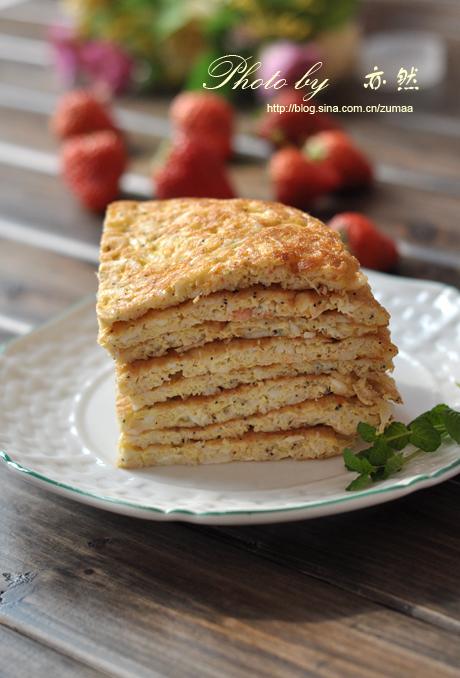 雪虾鸡蛋饼的做法