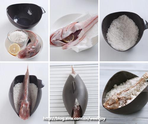 盐焗红头鱼的做法