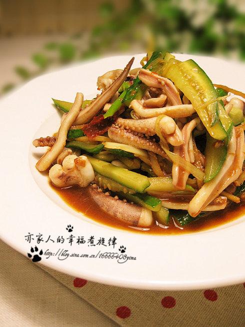 酱炒鱿鱼条的做法