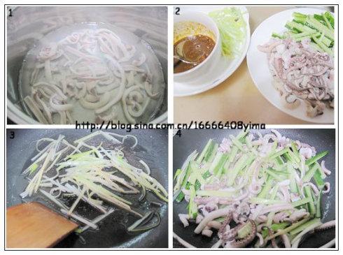 酱炒鱿鱼条的做法