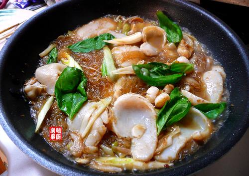 沙茶带子煮粉丝的做法