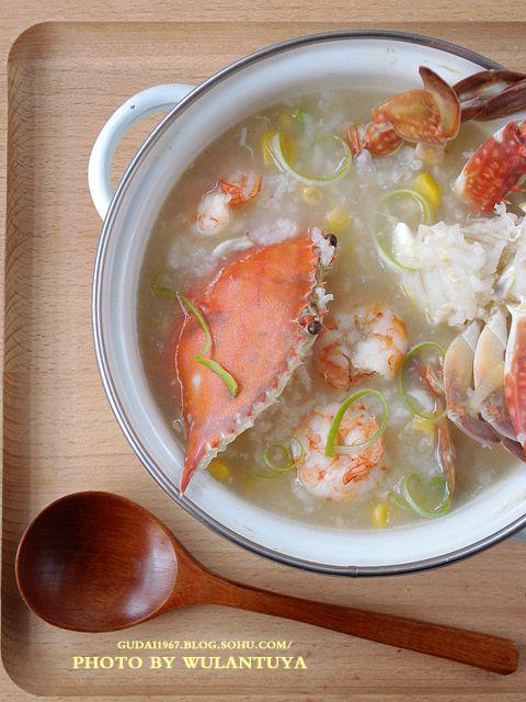 虾蟹粥的做法