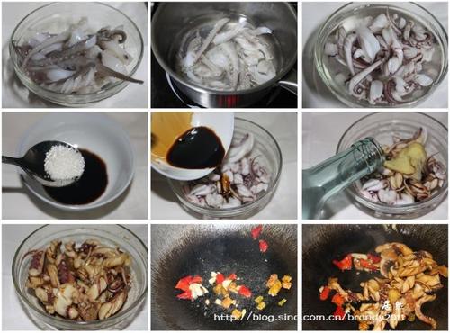 酱爆鱿鱼须的做法