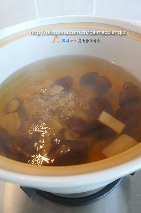 干贝菌菇汤的做法