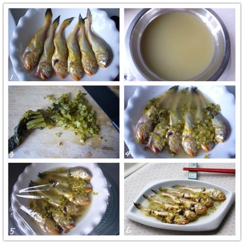 咸菜卤蒸梅童鱼的做法