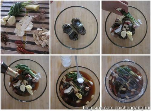 糯米流金醉蟹的做法