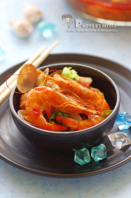 香辣海鲜锅的做法