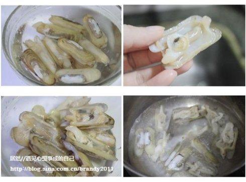 蛏子鱼露炒通菜的做法