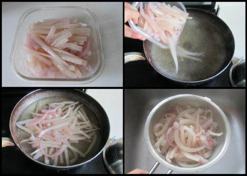 茶树菇爆鱿鱼丝的做法