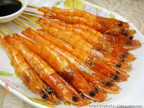 竹签对虾的做法