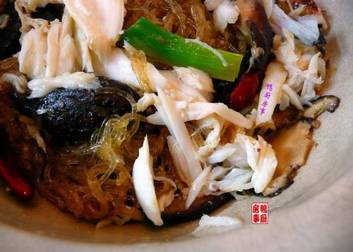 蟹肉粉丝煲的做法