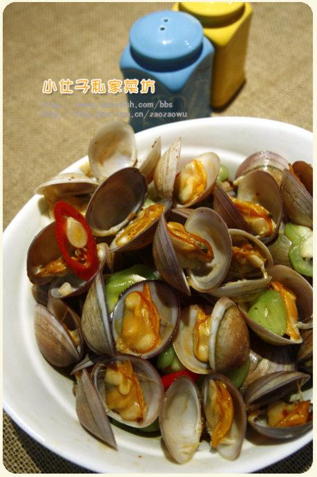家常辣炒红肉蛤的做法