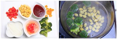 酸辣银杏凤尾虾的做法