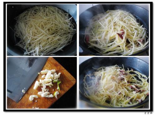 煎带鱼和炒土豆丝的做法