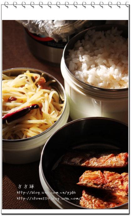 煎带鱼和炒土豆丝的做法