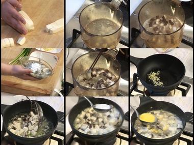 鲜蚝烩豆腐和南瓜枣泥卷的做法