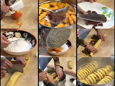 鲜蚝烩豆腐和南瓜枣泥卷的做法