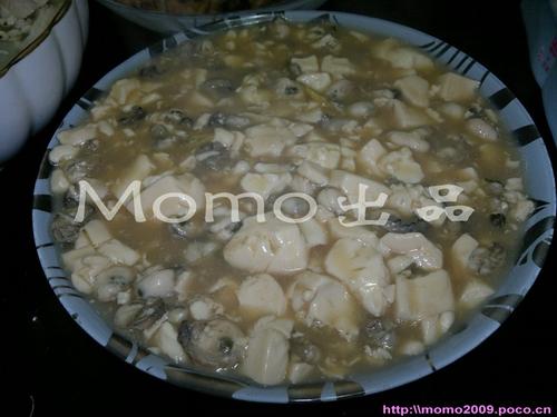 蚝仔焖豆腐的做法