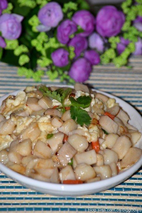 芙蓉干贝杏鲍菇的做法