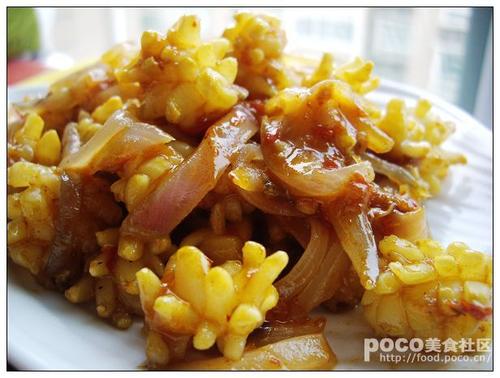 蒜蓉香辣酱炒鱿鱼的做法