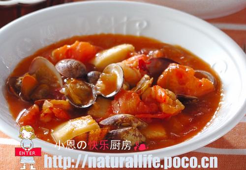 番茄海鲜汇的做法