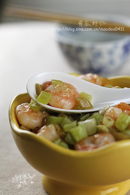 酱瓜虾仁的做法