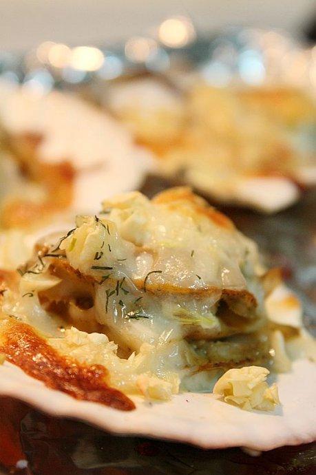 芝士焗扇贝的做法