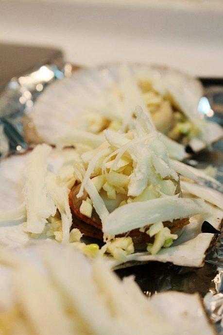 芝士焗扇贝的做法