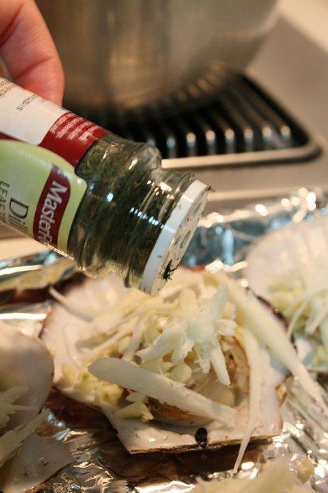 芝士焗扇贝的做法