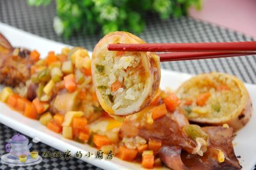 糯米鱿鱼的做法