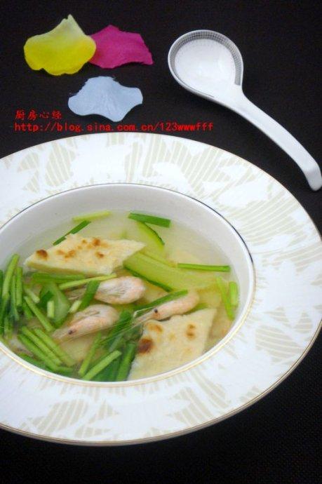 海白虾泡饼的做法