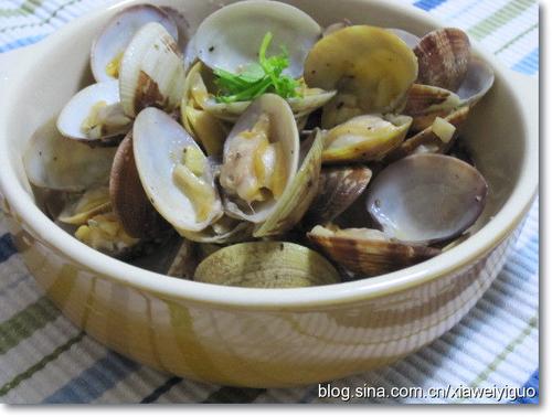 葡萄酒蒸文蛤的做法