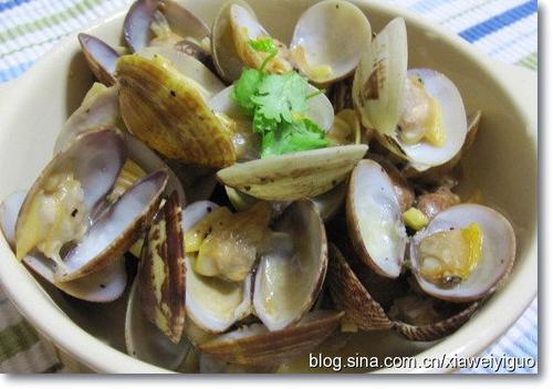 葡萄酒蒸文蛤的做法