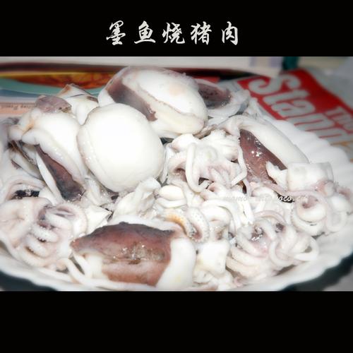 墨鱼仔烧肉的做法