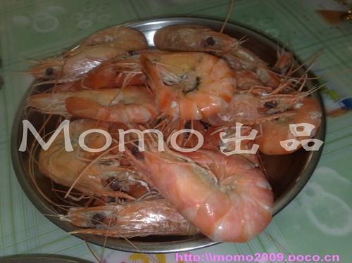 白灼九节虾的做法