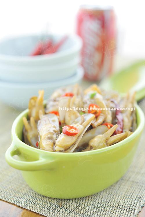 麻辣葱姜炒蛏子的做法