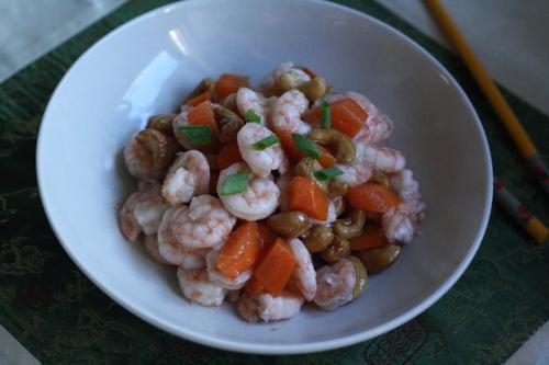 腰果炒虾仁的做法