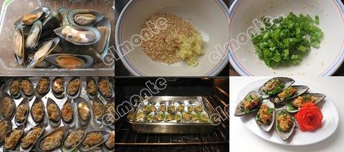 蒜蓉烤青口的做法