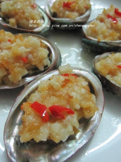 金银蒜辣蒸鲜鲍的做法