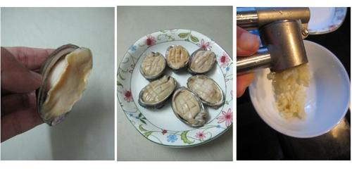 金银蒜辣蒸鲜鲍的做法