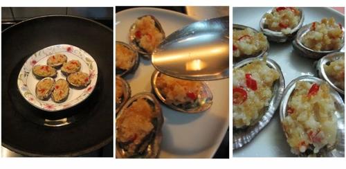 金银蒜辣蒸鲜鲍的做法